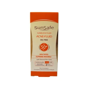 کرم ضد آفتاب سان سیف سری Acne Fluid بدون رنگ – حجم ۵۰ میلی‌لیتر
