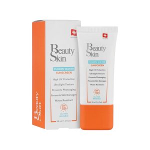 کرم ضد آفتاب بدون رنگ بی اس بیوتی اسکین SPF 50 مدل FW ‌مناسب پوست های چرب حجم 50 میلی‌لیتر