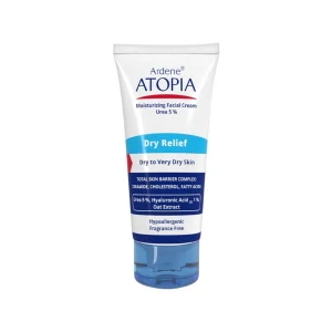کرم مرطوب کننده قوی صورت آردن آتوپیا مدل Dry Relief  حاوی 5% اوره | مناسب پوست خشک | حجم 50 میلی لیتر