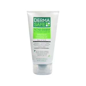ژل شستشوی صورت درماسیف مدل Acne-Derm | مناسب پوست های چرب، مختلط و دارای آکنه | ۱۵۰ میلی لیتر