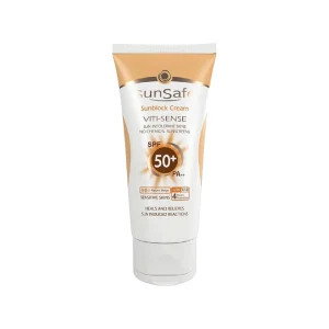 کرم ضد آفتاب رنگی سان سیف +SPF50 فاقد جاذب های شیمیایی | رنگ بژطبیعی | مناسب پوست حساس | حجم ۵۰ میلی لیتر