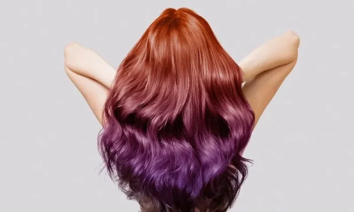 فولیکا -ماسک موی رنگ شده قرمز