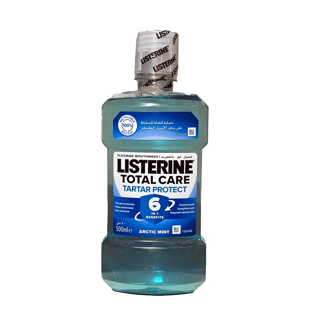 دهان‌شویه Listerine Total Care Tartar Protect | محافظت کامل از دندان‌ها و لثه‌ها
