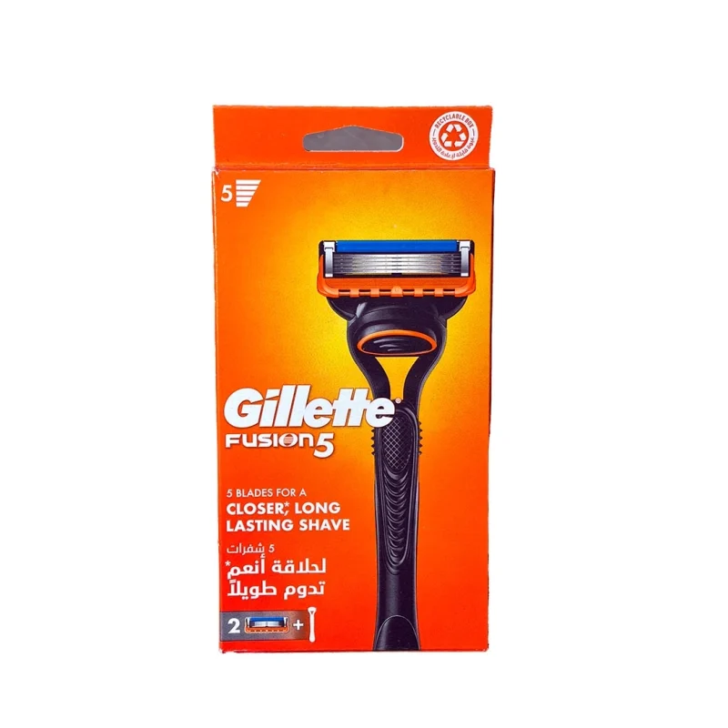 تیغ اصلاح جیلت مدل Fusion 5 + تیغه یدک | اصلاح دقیق و طولانی مدت