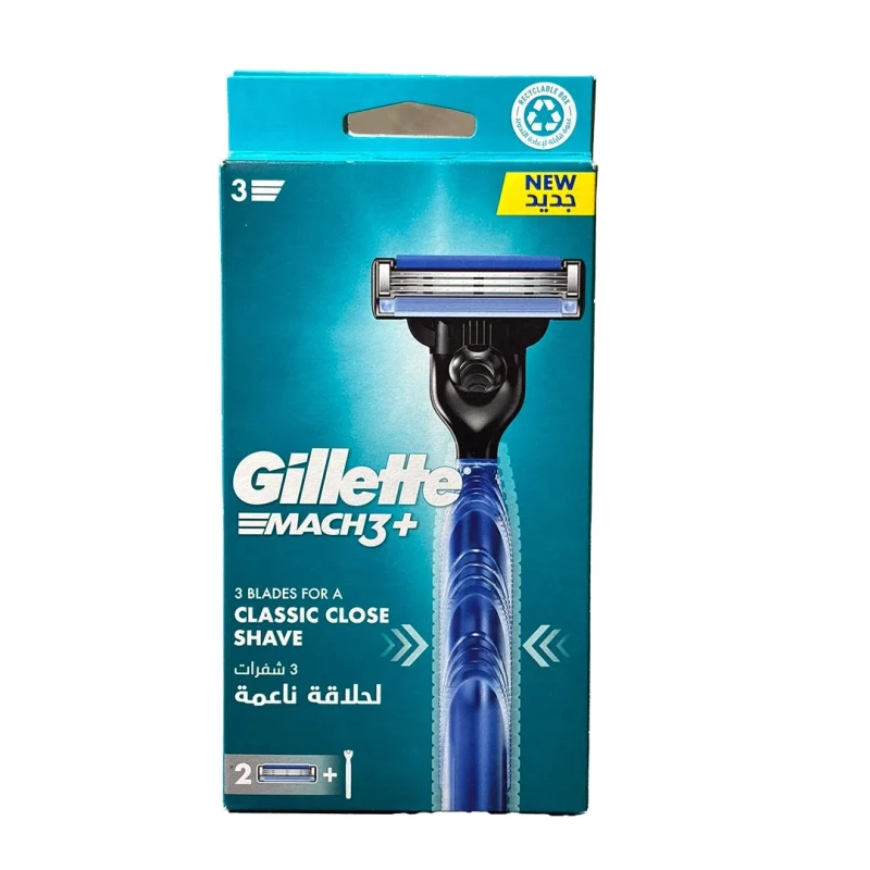 خودتراش ژیلت Mach3 Plus | دسته + ۲ تیغ یدک