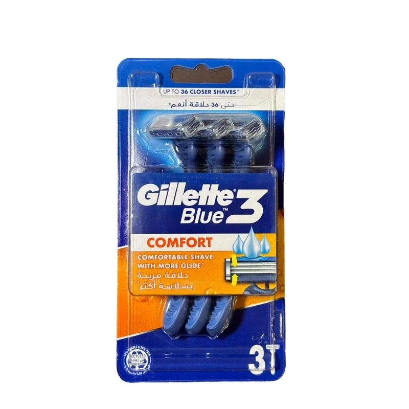 تیغ اصلاح Gillette Blue 3 Comfort – اصلاح راحت و دقیق